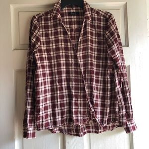 Madewell Arian plaid top Sz M